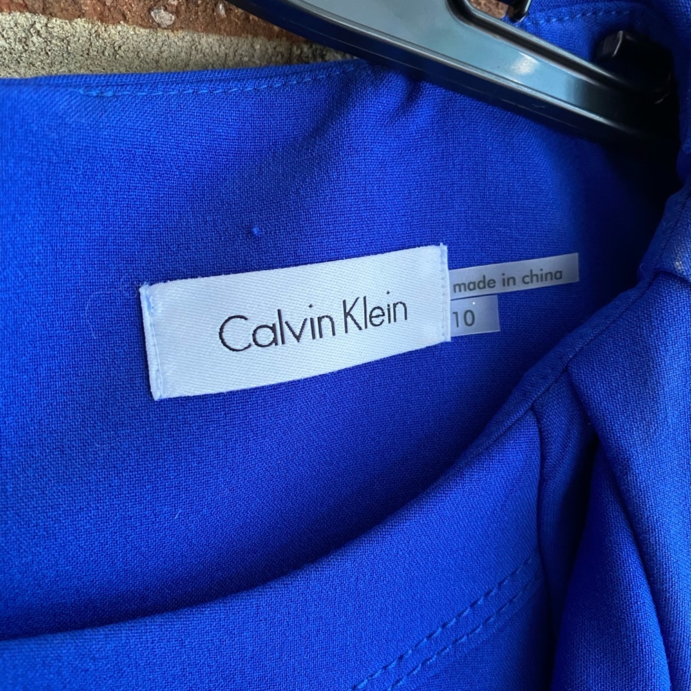 Calving Klein ruffle shoulder dress size 10 - Picture 3 of 4